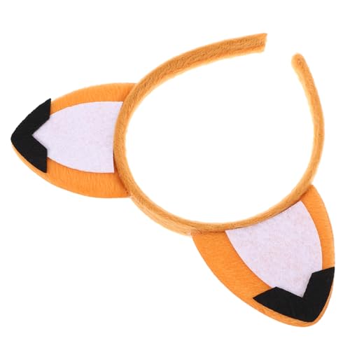 CLISPEED Fuchsohren Stirnband aus Weichem für Mädchen Langlebiges Wiederverwendbares Kostümzubehör Leichtes Halloween Haarreif für Party Bequemes Cosplay Accessoire von CLISPEED