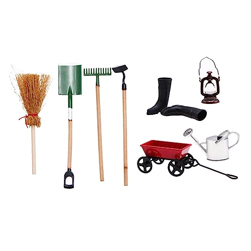 CLISPEED Gartenwerkzeug Teilig Puppenhaus Mikro Landschaft Miniatur Gartengeräte Dekoratives Zubehör für Gartenliebhaber und DIY Puppenhaus Szene von CLISPEED