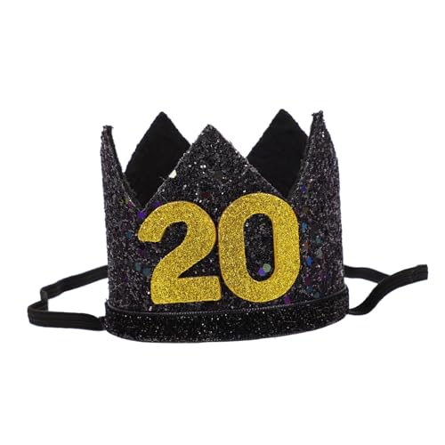 CLISPEED Geburtstagskrone Jahre Partyhut Schwarz Gold Dekorative Tiara mit Kreativem Design Langlebige Geburtstagsdeko Vielseitig für Geburtstagsfeiern und Themenpartys Geeignet CLISPEED Geburtstagskrone Jahre Partyhut Schwarz Gold Dekorative Tiara mit Kreativem Design Langlebige Geburtstagsdeko Vielseitig für Geburtstagsfeiern und Themenpartys Geeignet von CLISPEED