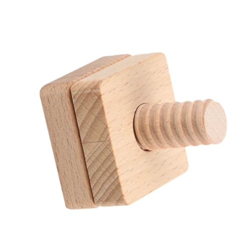 CLISPEED Geometrisches Holzspielzeug mit Schrauben zum Zusammenbauen Montessori Lernspielzeug für Ab Jahren Sicheres Langlebiges DIY Motorikspielzeug zur Formzuordnung und Hand Auge von CLISPEED