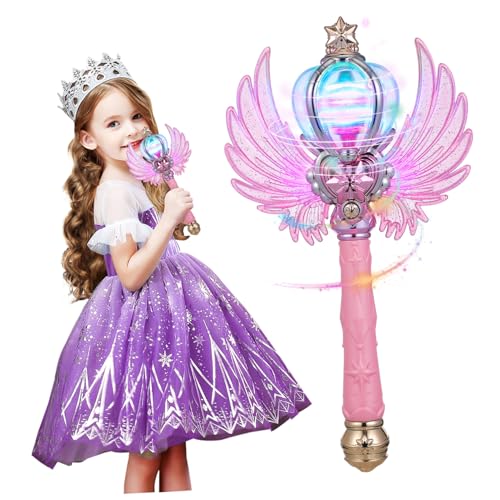 CLISPEED Glitzernder Prinzessin Zauberstab mit Licht und Sound Handgehaltene Feenstab mit Flügeln Leuchtendes für Mädchen für Rollenspiele Bühnenauftritte und Karneval CLISPEED Glitzernder Prinzessin Zauberstab mit Licht und Sound Handgehaltene Feenstab mit Flügeln Leuchtendes für Mädchen für Rollenspiele Bühnenauftritte und Karneval von CLISPEED
