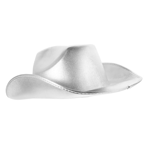 CLISPEED Goldener Cowgirl Partyhut aus Leichtem EVA Material Unisex Westernkostüm Accessoire Glitzernder Westernhut für Motto und Themenpartys Robust und Detailreich Verarbeitet als von CLISPEED