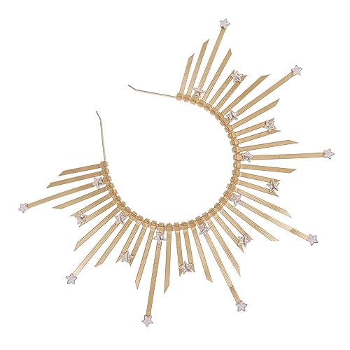 CLISPEED Goldenes Stirnband Kopfschmuck Kopfbedeckung Kostüm Sonnenkopfbedeckungen Halloween Kostüme Für Frauen Strass Kopfbedeckung Damen Kopfbedeckung Haarband Spikes CLISPEED Goldenes Stirnband Kopfschmuck Kopfbedeckung Kostüm Sonnenkopfbedeckungen Halloween Kostüme Für Frauen Strass Kopfbedeckung Damen Kopfbedeckung Haarband Spikes von CLISPEED