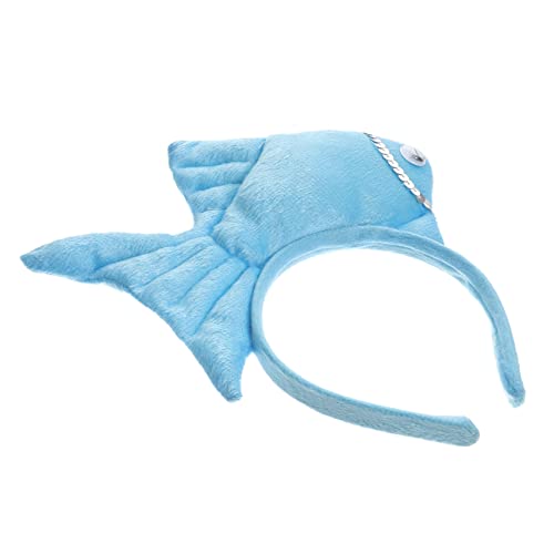 CLISPEED Fisch Stirnband für Kinder Dekoratives Haar Accessoire für Halloween Party und Cosplay Plüschiges Fisch Haarreif für Geburtstagsfeiern von CLISPEED