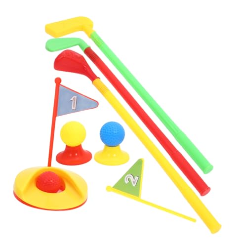 CLISPEED Golfschläger Set Für Kleinkinder Junge Mädchen-golfset Mit Plastik-golfschlägern Und Golfbällen Outdoor-Spielzeug Für Kleinkinder Indoor-sportspielzeug Für Junge Mädchen von CLISPEED
