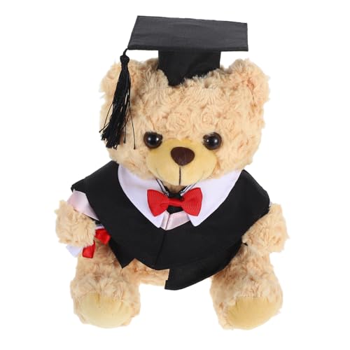 CLISPEED Graduationsbär Plüsch Kuscheltier mit Doktormantel und Graduiertenmütze Weiches Stofftier für Bachelor Abschluss Dekoratives Abschlussgeschenk für Schule und Uni CLISPEED Graduationsbär Plüsch Kuscheltier mit Doktormantel und Graduiertenmütze Weiches Stofftier für Bachelor Abschluss Dekoratives Abschlussgeschenk für Schule und Uni von CLISPEED