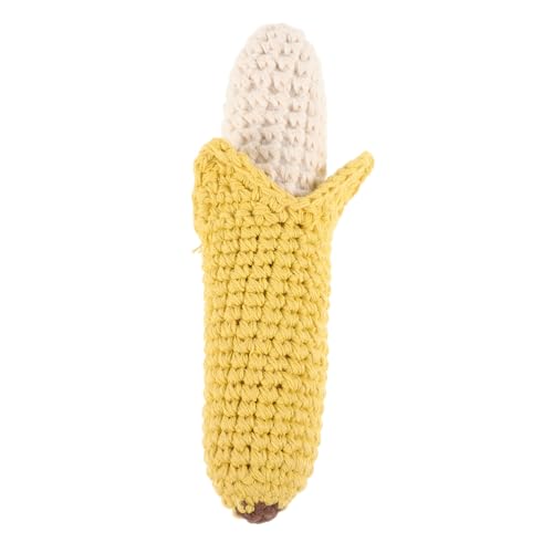 CLISPEED Greifspielzeug Banane Form Handrassel Handshaker für Kleinkinder Teething zur Motorik und Handkoordination Tragbar Sicher für Junge Mädchen Ab Monate von CLISPEED