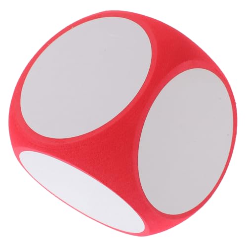 CLISPEED Großer Löschbarer Schaumstoffwürfel Leichtes DIY Blanko Würfel Spielwürfel für Party Schule Unterricht Mathematik Aktivitäten Jungen Mädchen von CLISPEED