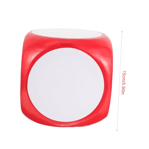 CLISPEED Großer Schaumstoffwürfel Roter DIY Leerer Spielwürfel Löschbar Für Party Spiele Schulaktivitäten Familienunterhaltung von CLISPEED