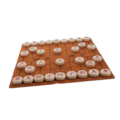 CLISPEED Großes Tragbares Chinesisches Schachset aus Holz mit Brett und Figuren Kreatives Kinderspiel für Anfänger und Reisen für Familienaktivitäten und Unterhaltung CLISPEED Großes Tragbares Chinesisches Schachset aus Holz mit Brett und Figuren Kreatives Kinderspiel für Anfänger und Reisen für Familienaktivitäten und Unterhaltung von CLISPEED