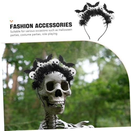CLISPEED Halloween Haarreif mit Weißem Fledermaus Schädelmotiv Leichtes Sicheres Stirnband für Cosplay und Party Ausgefallene Kopfbedeckung für Erwachsene bei Halloween events CLISPEED Halloween Haarreif mit Weißem Fledermaus Schädelmotiv Leichtes Sicheres Stirnband für Cosplay und Party Ausgefallene Kopfbedeckung für Erwachsene bei Halloween events von CLISPEED