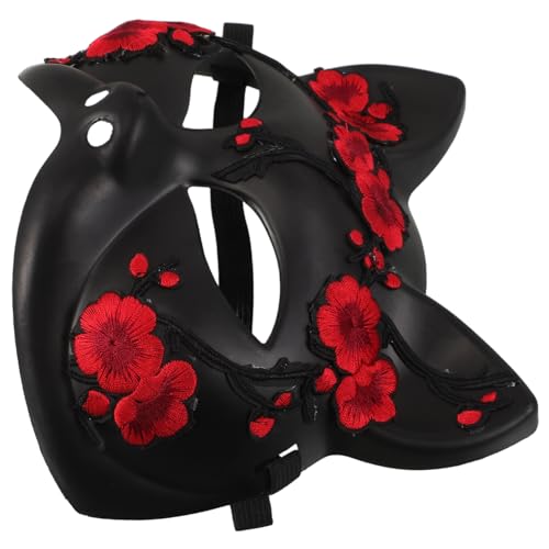 CLISPEED Halloween Tiermaske Halbes Gesicht Kunststoff Fuchsmotiv Katzenkostüm Maske Cosplay Party Karneval Wiederverwendbar Leicht und Komfortabel für Maskenbälle und Themenpartys CLISPEED Halloween Tiermaske Halbes Gesicht Kunststoff Fuchsmotiv Katzenkostüm Maske Cosplay Party Karneval Wiederverwendbar Leicht und Komfortabel für Maskenbälle und Themenpartys von CLISPEED