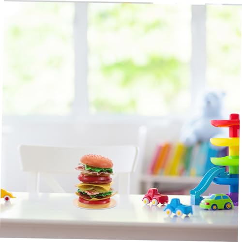 CLISPEED Hamburger Balancespiel Stapelspiel Motorikfördernd Bunt Interaktives für Kleinkinder Kindergarten Koordination Konzentration von CLISPEED