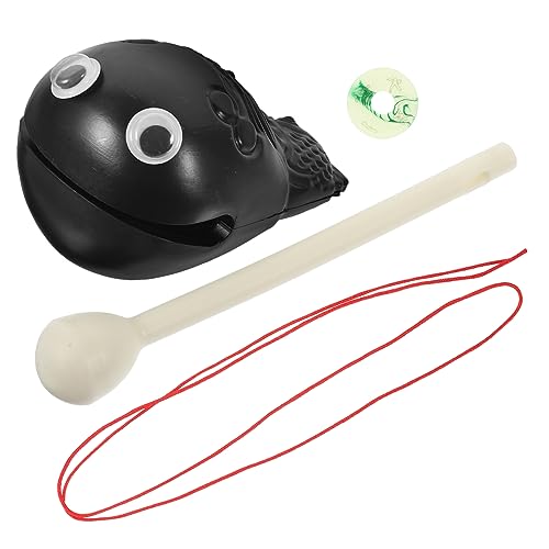 CLISPEED Handgefertigtes Vielseitiges Holz Fisch Schlaginstrument für Kinder und Erwachsene Musikinstrument für Rhythmusspiel Stressabbau und Bürobedarf von CLISPEED