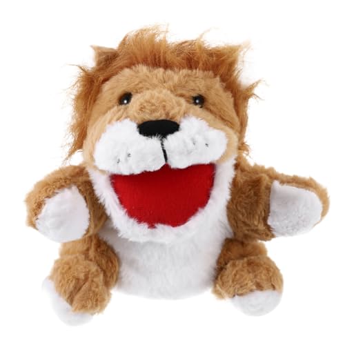 CLISPEED Handpuppe Tierpuppe Plüschtier mit Beweglichem Mund Weiche Tierhandpuppe aus Plüsch und PP Baumwolle Interaktives für Geschichten Erzählen Rollenspiele Eltern Junge Mädchen Spiel von CLISPEED