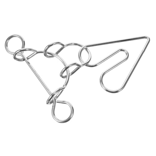 CLISPEED Herz Puzzle Ring aus Metall Pädagogisches Lernspielzeug für Interaktives Design zur Verbesserung der Hand Koordination für Kreative Herausforderungen und Spaß von CLISPEED