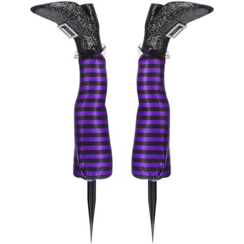 CLISPEED Hexenbeine Halloween Deko, Böse Hexenbein, Outdoor Garten Rasen Partyverzierung, Stoff, 47 cm CLISPEED Hexenbeine Halloween Deko, Böse Hexenbein, Outdoor Garten Rasen Partyverzierung, Stoff, 47 cm von CLISPEED
