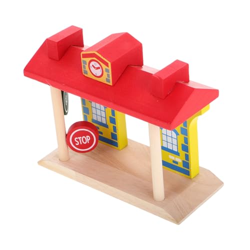 CLISPEED Holz Bahnübergang Holzbahn Zubehör Verkehrsschilder Spielset mit Bahnsteig für Motorik und Verkehrssicherheit Ab Jahren CLISPEED Holz Bahnübergang Holzbahn Zubehör Verkehrsschilder Spielset mit Bahnsteig für Motorik und Verkehrssicherheit Ab Jahren von CLISPEED