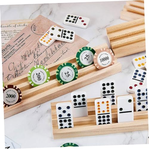 CLISPEED Holz Domino Halter aus Naturbelassenem Buchenholz Mehrschichtiger Domino Tray mit Rutschfester Oberfläche Stabiler Spielsteine Organizer für Brettspiele Praktische CLISPEED Holz Domino Halter aus Naturbelassenem Buchenholz Mehrschichtiger Domino Tray mit Rutschfester Oberfläche Stabiler Spielsteine Organizer für Brettspiele Praktische von CLISPEED