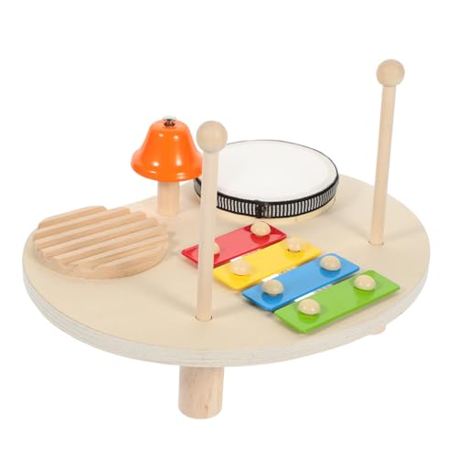 CLISPEED Holz Drum für Kleinkinder Pädagogisches Schlaginstrument mit Xylophon Leichtes Langlebiges Musikspielzeug für Rhythmus Klangentdeckung für Kinderpartys und Musikalische CLISPEED Holz Drum für Kleinkinder Pädagogisches Schlaginstrument mit Xylophon Leichtes Langlebiges Musikspielzeug für Rhythmus Klangentdeckung für Kinderpartys und Musikalische von CLISPEED