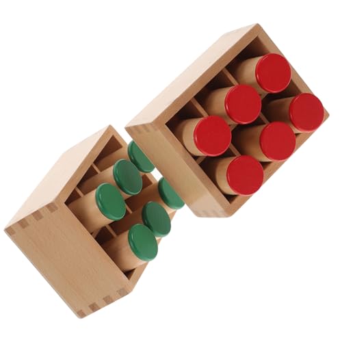 CLISPEED Holz Klangzylinder Musikinstrument Hörtraining Pädagogisch Robust Montessori Lernhilfe Vorschule von CLISPEED