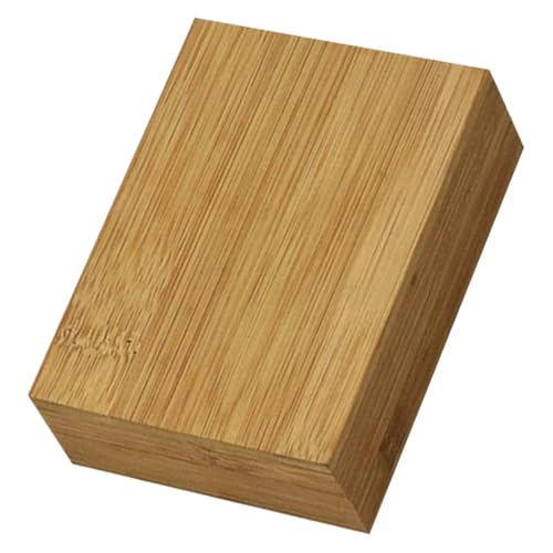 CLISPEED Holz Poker Aufbewahrungsbox Rechteckige Spielkartenbox aus Stabilem Premiumholz für Kartenspiele und Zubehör Große Kapazität Kompakt Vielseitig Nutzbar für Knöpfe Perlen von CLISPEED