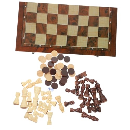 CLISPEED Holz Schachspiel Leicht Reise Schachspielbrett Schachbrett Multifunktional für Erwachsene Spielspaß Unterwegs CLISPEED Holz Schachspiel Leicht Reise Schachspielbrett Schachbrett Multifunktional für Erwachsene Spielspaß Unterwegs von CLISPEED