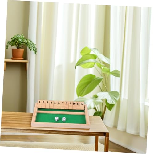 CLISPEED Holz Shut The Box Würfelspiel mit Einzigartigem Design Vielseitige Spielmodi für Familie und Strategisches Denkspiel Interaktives Mathespiel für Party und Klassenzimmer von CLISPEED