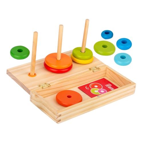 CLISPEED Holz Stapelspielzeug Teilig Buntes Ringspiel Motorikspielzeug Ab Monate Pädagogisch Fördernd Glatte Oberfläche Fördert Farberkennung und Gedächtnisentwicklung CLISPEED Holz Stapelspielzeug Teilig Buntes Ringspiel Motorikspielzeug Ab Monate Pädagogisch Fördernd Glatte Oberfläche Fördert Farberkennung und Gedächtnisentwicklung von CLISPEED