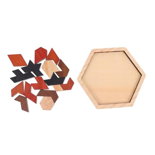 CLISPEED Holz Tangram Puzzle Teiliges Montessori Lernspielzeug Pädagogisches Geometrisches Legespiel für Fördert Konzentration Motorische Fähigkeiten und Logisches CLISPEED Holz Tangram Puzzle Teiliges Montessori Lernspielzeug Pädagogisches Geometrisches Legespiel für Fördert Konzentration Motorische Fähigkeiten und Logisches von CLISPEED