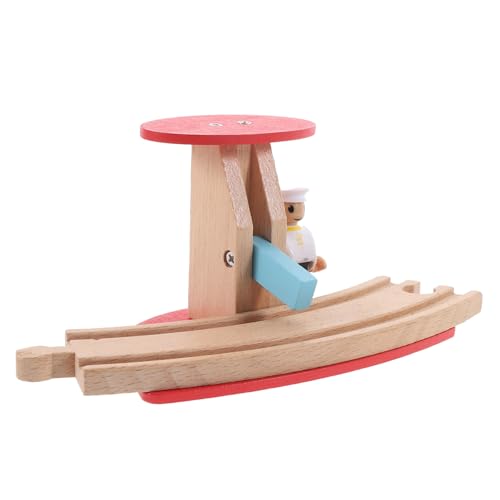CLISPEED Holz Zug Straßenblock Spielset Eisenbahn Zubehör DIY Modell für Szenenbau und Sammeln Sicher Glatt Geeignet für Innen und Außenbereich Bereichert Spielspaß von CLISPEED
