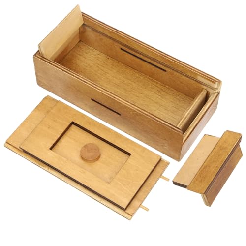 CLISPEED Holz mit Geheimen Fächern Kreatives Denkspiel für Langlebiges Holzspielzeug Fördert Logisches für Geburtstag und Weihnachten CLISPEED Holz mit Geheimen Fächern Kreatives Denkspiel für Langlebiges Holzspielzeug Fördert Logisches für Geburtstag und Weihnachten von CLISPEED