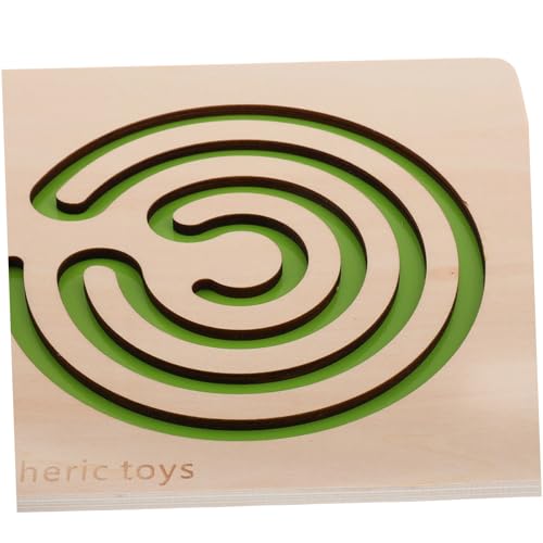 CLISPEED Holzlabyrinth Grünes Montessori Motorikspielzeug Feinmotorik und Hand Auge koordination Training Intelligenz Puzzle für Frühe Bildung und Geistige Entwicklung CLISPEED Holzlabyrinth Grünes Montessori Motorikspielzeug Feinmotorik und Hand Auge koordination Training Intelligenz Puzzle für Frühe Bildung und Geistige Entwicklung von CLISPEED