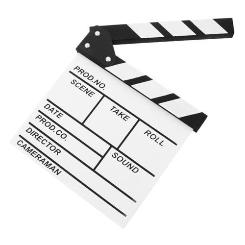 CLISPEED Holzplattenspielzeug Direktoren Schindel Regisseure Requisiten für Filme Klappe filmen Aktion Filme, Filme, Foto-Requisiten Filmschindel aus Holz Filmemachenausrüstung hölzern Weiß CLISPEED Holzplattenspielzeug Direktoren Schindel Regisseure Requisiten für Filme Klappe filmen Aktion Filme, Filme, Foto-Requisiten Filmschindel aus Holz Filmemachenausrüstung hölzern Weiß von CLISPEED