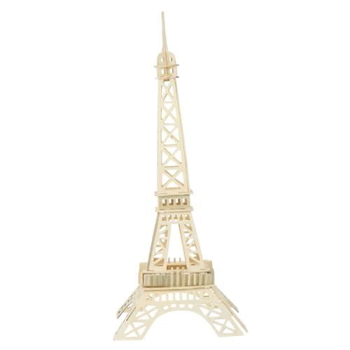 CLISPEED Holzpuzzle Eiffelturm Modell Bausatz Kreatives DIY Bastelset aus Naturholz Pädagogisches für Familie Leicht Ungiftig zum Zusammenstecken ohne Kleber Dekorativ CLISPEED Holzpuzzle Eiffelturm Modell Bausatz Kreatives DIY Bastelset aus Naturholz Pädagogisches für Familie Leicht Ungiftig zum Zusammenstecken ohne Kleber Dekorativ von CLISPEED