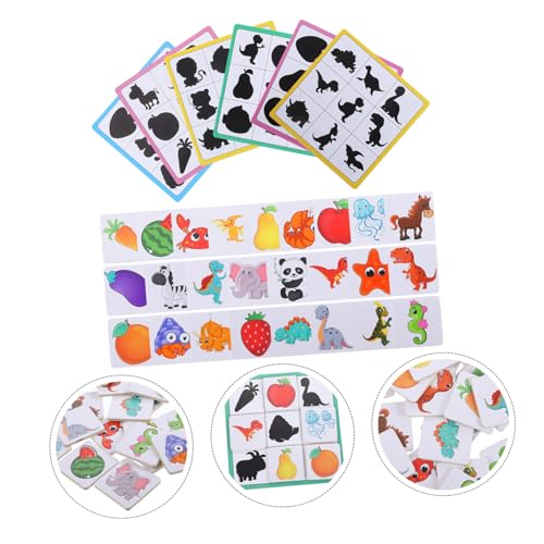 CLISPEED Holzpuzzle Holzspielzeug Lernspielzeug mit Schatten Hand Auge Koordination Fördert Feinmotorik Pädagogisches Puzzle für Kleinkinder Spielspaß und Gehirnentwicklung CLISPEED Holzpuzzle Holzspielzeug Lernspielzeug mit Schatten Hand Auge Koordination Fördert Feinmotorik Pädagogisches Puzzle für Kleinkinder Spielspaß und Gehirnentwicklung von CLISPEED