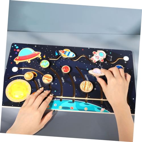 CLISPEED Holzpuzzle Solar System für Sonnensystem Lernspielzeug mit Bunten Planetenformen Pädagogisches Weltraum Puzzle Kreativität und Astronomischem CLISPEED Holzpuzzle Solar System für Sonnensystem Lernspielzeug mit Bunten Planetenformen Pädagogisches Weltraum Puzzle Kreativität und Astronomischem von CLISPEED