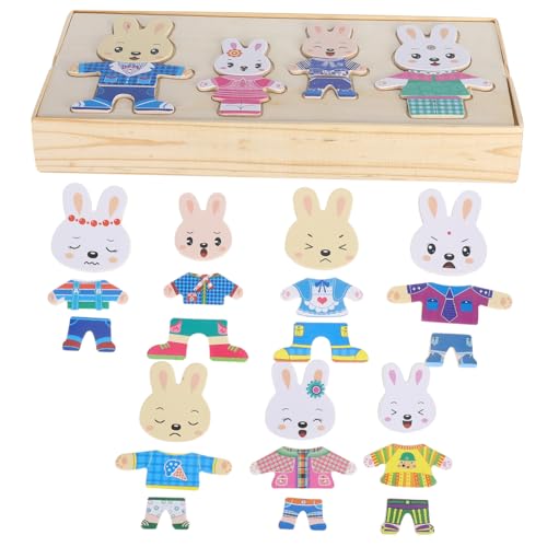 CLISPEED Holzpuzzlespielzeug Kinderpuzzle Pfote Kleines Kleinkind Puzzlespielzeug Mädchen Kinderpuzzle Frühes Lernspielzeug Kinderpuzzlespielzeug Erkennungsspielzeug Bambus von CLISPEED