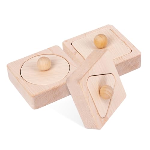 CLISPEED Holzspielzeug Geometrische Formen Sortierspiel Sicheres Montessori Lernspielzeug für Fördert Kognitive Fähigkeiten Hand Auge Koordination Problem Lösungskompetenz Natürlicher von CLISPEED