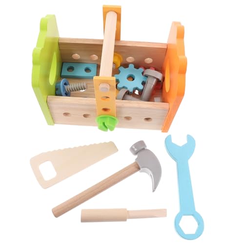 CLISPEED Holzwerkzeug Set Lernspielzeug Werkzeugkasten mit Schrauben Handhabung und Kreativitätsförderung Handliche für Kleinkinder Pädagogisches Montessori für Jungen und Mädchen CLISPEED Holzwerkzeug Set Lernspielzeug Werkzeugkasten mit Schrauben Handhabung und Kreativitätsförderung Handliche für Kleinkinder Pädagogisches Montessori für Jungen und Mädchen von CLISPEED