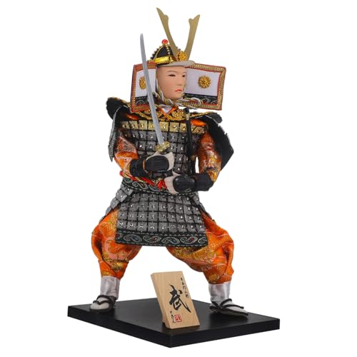 CLISPEED Japanische Samurai Doll Deko Detailreiches Japanisches Krieger Ornament Tischdekoration Sammlerobjekt für Liebhaber Japanischer Kultur und Traditionelle Wohnaccessoires von CLISPEED