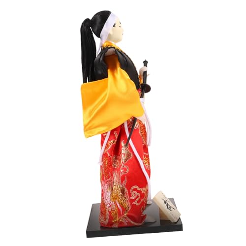CLISPEED Japanische Samurai Puppe Dekorative Japanische Figur Sammler Ornament im Kimono Stil Kompakte Desktop Dekoration Geschenkidee für Wohnzimmer und Büro CLISPEED Japanische Samurai Puppe Dekorative Japanische Figur Sammler Ornament im Kimono Stil Kompakte Desktop Dekoration Geschenkidee für Wohnzimmer und Büro von CLISPEED