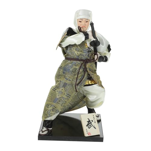 CLISPEED Japanische Samurai Puppe Desktop Deko Traditionelle Kunstfigur Japanischer Stil Wohnkultur Geschenk für Schlafzimmer Wohnzimmer Büro CLISPEED Japanische Samurai Puppe Desktop Deko Traditionelle Kunstfigur Japanischer Stil Wohnkultur Geschenk für Schlafzimmer Wohnzimmer Büro von CLISPEED