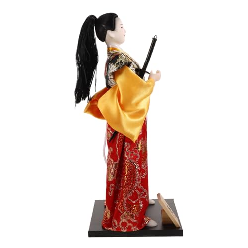 CLISPEED Japanische Samurai dekofigur Samurai Doll Ornament Japanischer Krieger Ninja Stil Japanisches Desktop Heimdekoration Zubehör von CLISPEED