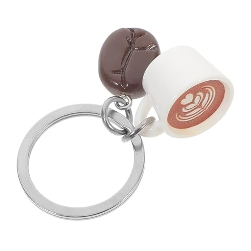 CLISPEED Kaffeebohnen Schlüsselanhänger Herzform Charm Schlüsselring Für Rucksack Oder Hochwertige Perfektes Für Kaffeeliebhaber Dekoratives Zubehör von CLISPEED