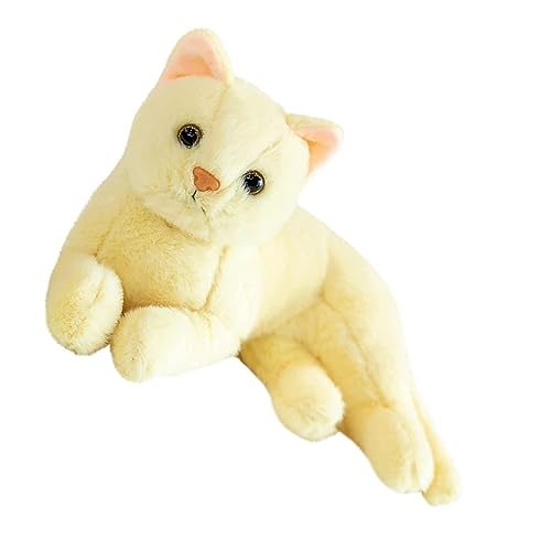CLISPEED Katze Plüschtier Katze ausgestopfte Tiere Plüschkatze Stofftier Plüschkatze Stoffkatzen, die echt Aussehen katzenspielzeug Plüschtierspielzeug Kleine Katzenfigur Gelb CLISPEED Katze Plüschtier Katze ausgestopfte Tiere Plüschkatze Stofftier Plüschkatze Stoffkatzen, die echt Aussehen katzenspielzeug Plüschtierspielzeug Kleine Katzenfigur Gelb von CLISPEED