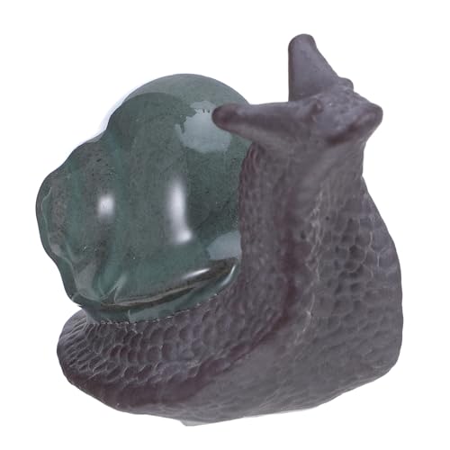CLISPEED Keramik Schneckenfigur Desktop Bonsai Landschaft Deko Kleine Langlebige Gartenornament aus Keramik Vielseitige Mikro Landschaftsdekoration für Balkon Terrasse Rasen von CLISPEED