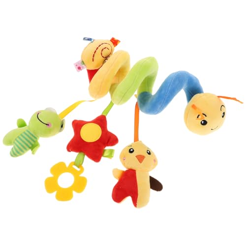 CLISPEED Kinderbett Hängerasseln Spirale Autositz Kinderwagen Spielzeug Weiche Sensorische Aktivität Für Jungen Mädchen von CLISPEED