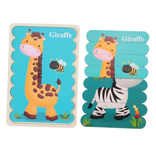 CLISPEED Kinderpuzzle mit Bunten Tiermotiven Zebra Giraffe Doppelseitige Lernspielzeuge aus Robustem Material Fördert Farberkennung und Gehirnentwicklung für Jungen und Mädchen Ab Jahren CLISPEED Kinderpuzzle mit Bunten Tiermotiven Zebra Giraffe Doppelseitige Lernspielzeuge aus Robustem Material Fördert Farberkennung und Gehirnentwicklung für Jungen und Mädchen Ab Jahren von CLISPEED