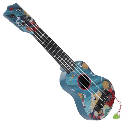 CLISPEED Kinderspielzeug Imitation Gitarre mit Verstellbaren Saiten Mini Musikinstrument aus Stabilem Kunststoff Pädagogisches Lernspielzeug für Anfänger und Musikalisch Interessierte Ab von CLISPEED